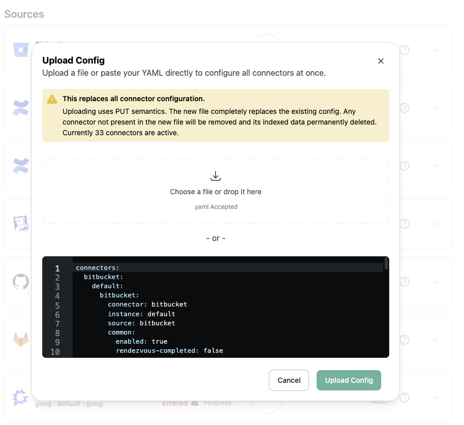 Admin Connector Editor