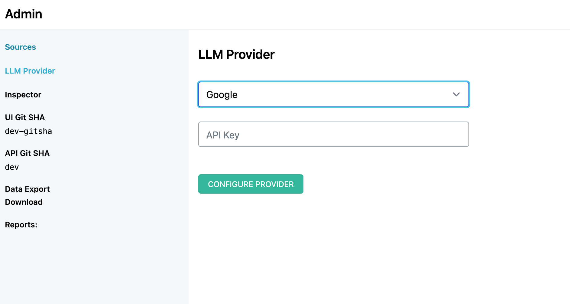 LLM Provider API Key
